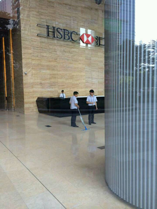 施達(dá)噴灑平拖系統(tǒng)被應(yīng)用在匯豐銀行廣州總部(廣州太沽匯)